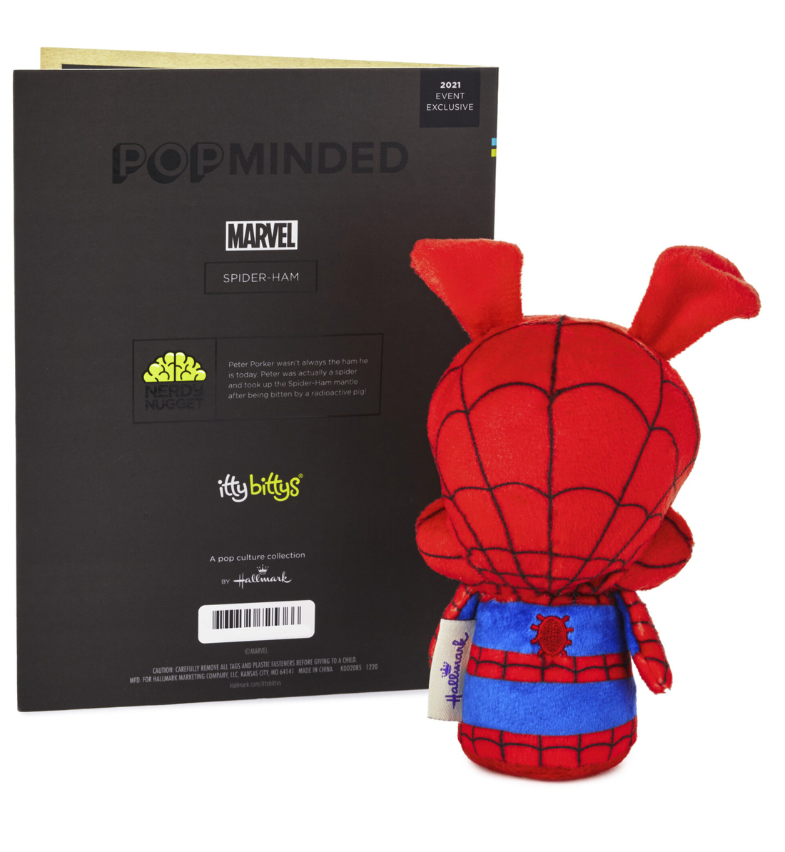 Hallmark 2021 Itty Bitty sMarvel Spider-Ham Plush Pop Minded New with Card