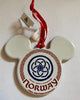 Disney Parks Epcot Mickey Icon Norway Disc Christmas Ornament New With Tags