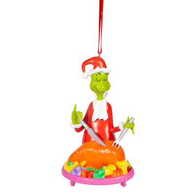 Dr. Seuss Grinch Cutting Roast Beast Christmas Ornament New with Tag