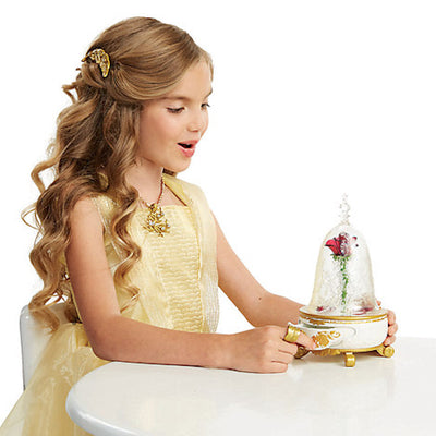 Disney Store Beauty & the Beast Enchanted Rose Jewelry Box Toy Live Auction New