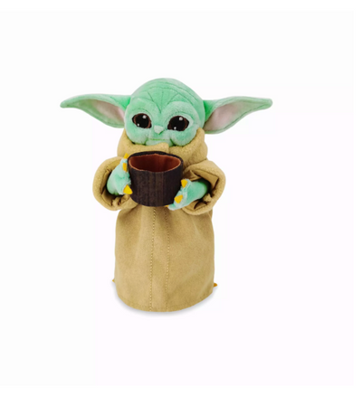 Disney Star Wars Yoda The Mandalorian The Child with Cup Mini Bean Plush New Tag