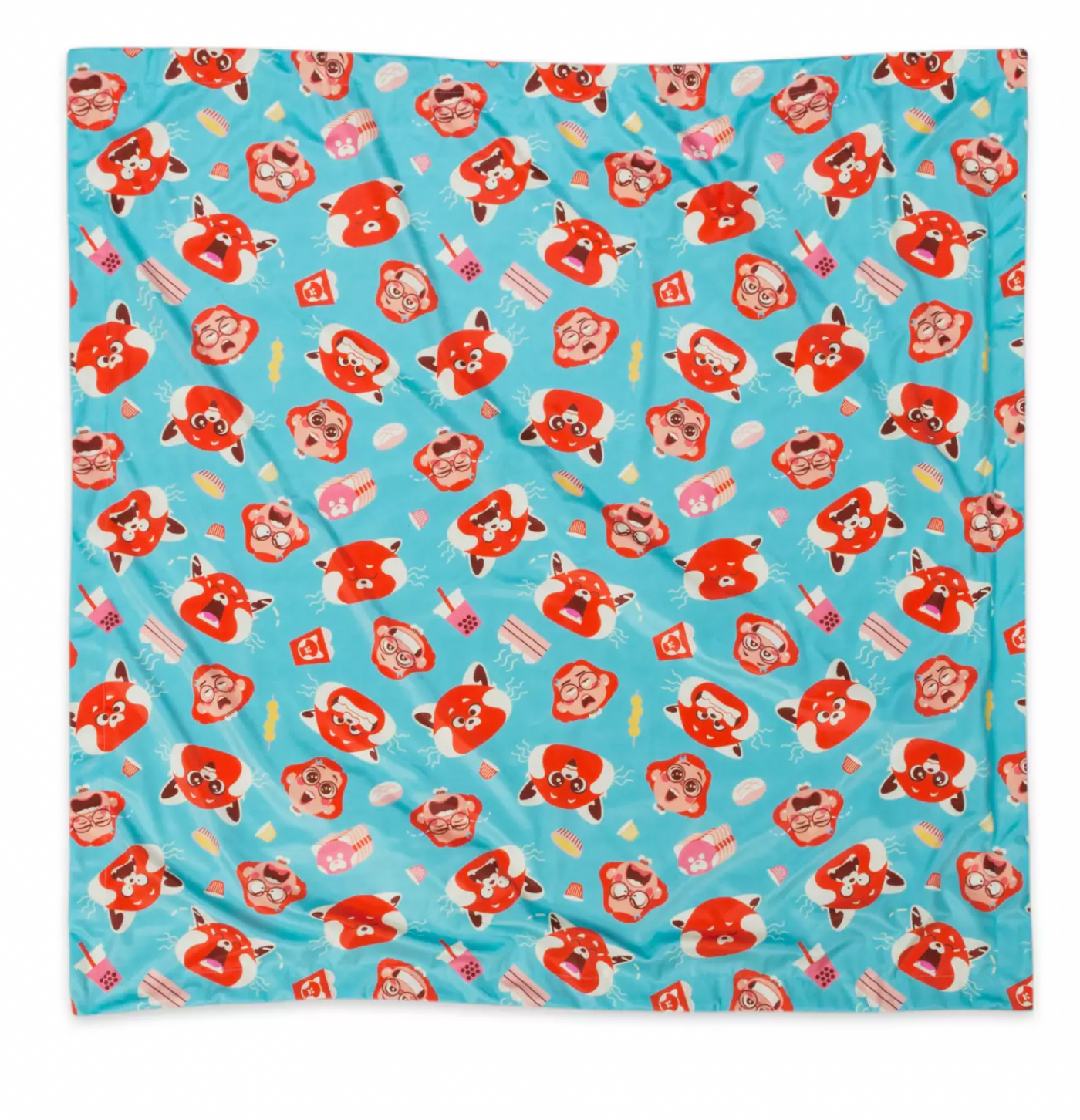 Disney Pixar 2022 Turning Red Movie Red Panda Baby Blanket and Plush Bag New Tag