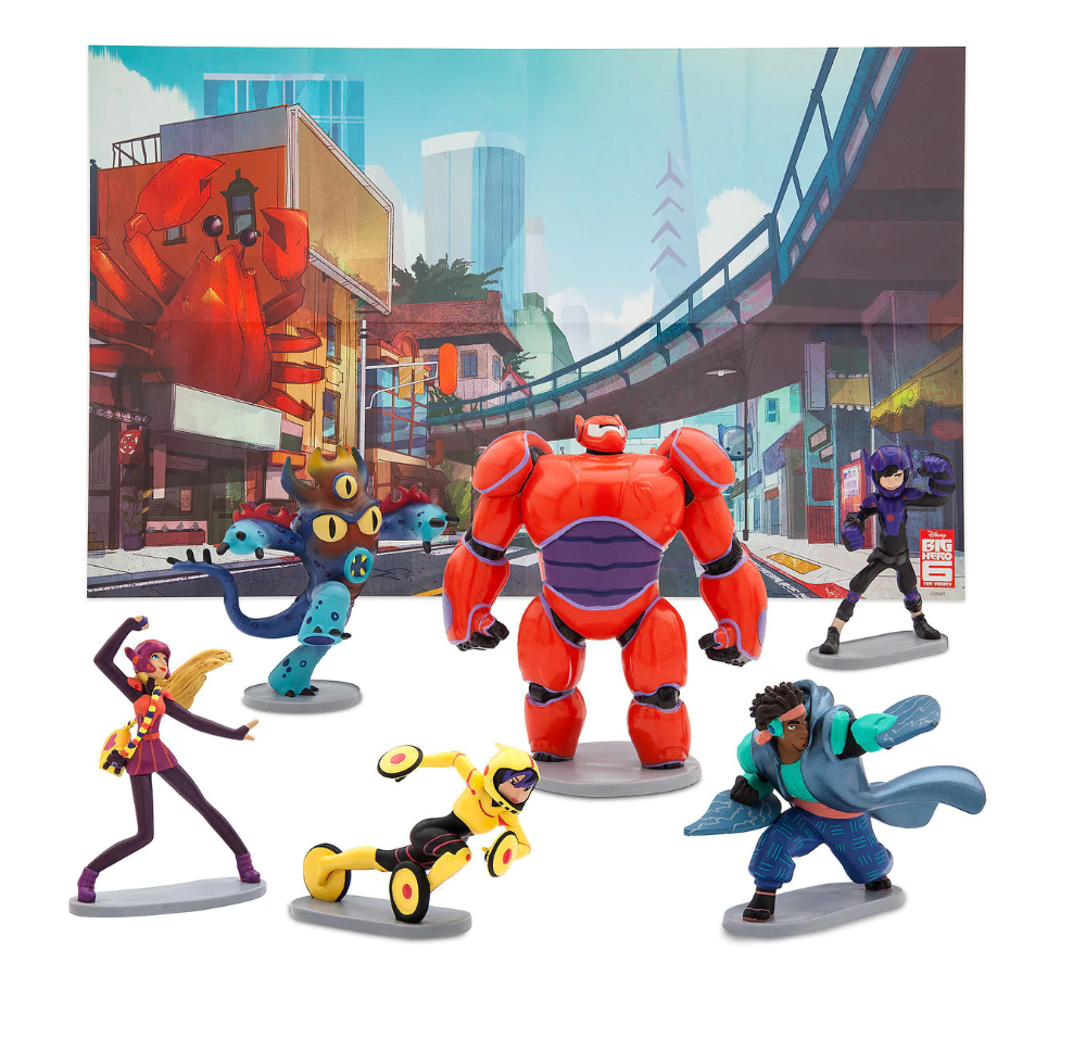 Disney Store Big Hero 6 Fold-up Illustrated Play Mat Play Set New with Box
