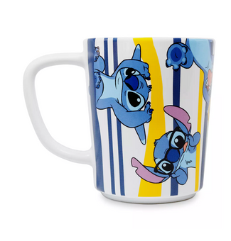 Disney Lilo and Stitch Multiple Stitches Stripes Mug New