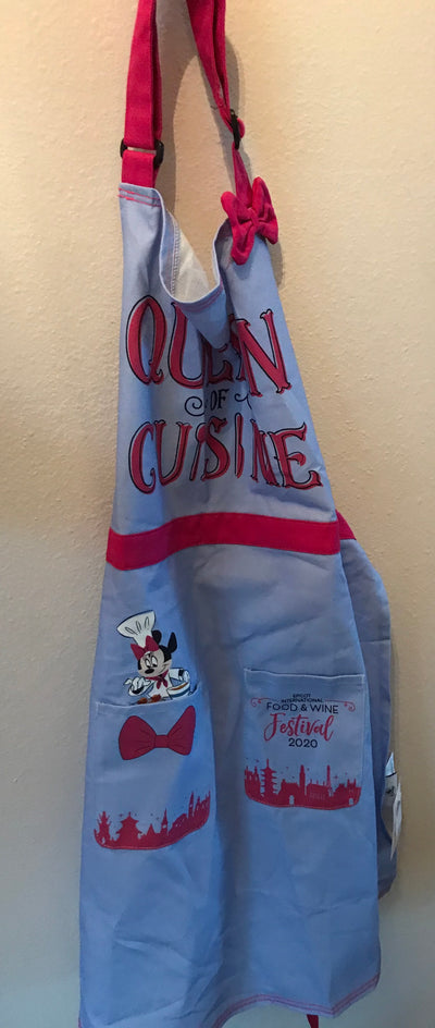 Disney Parks Food And Wine 2020 Minnie Mouse Queen Of Cuisine Apron Adult New