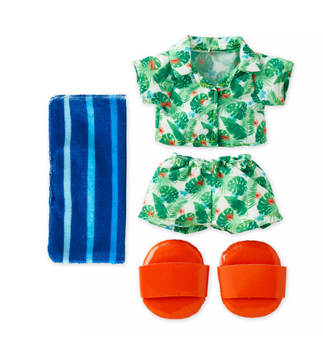 Disney NuiMOs Outfit Hawaiian Shirt and Short Set with Towel Bag New with Card