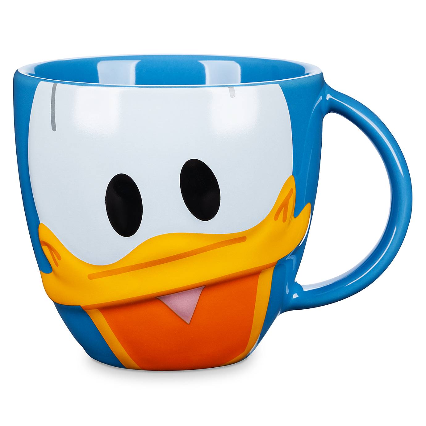 Disney Parks Mouse Ware Donald Face 3D Ceramic Mug New