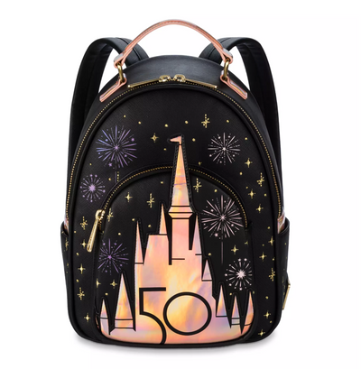 Disney Walt Disney World 50th Grand Finale Loungefly Mini Backpack New with Tag