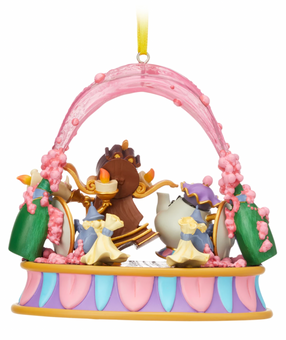 Disney Sketchbook Lumiere Friends Singing Living Magic Beauty the Beast Ornament