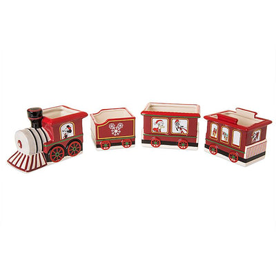 Disney Store Mickey Mouse and Friends Holiday Train Mini Bowl Set New with Box