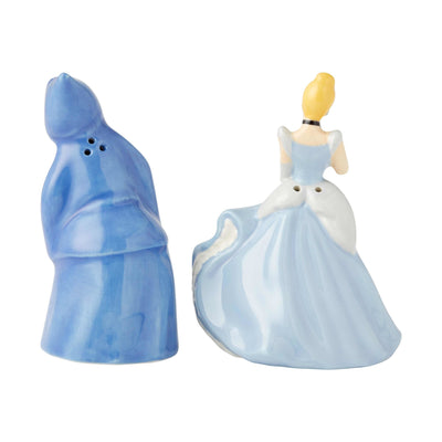 Enesco Disney Ceramics Cinderella and Fairy Godmother Salt & Pepper New with Box