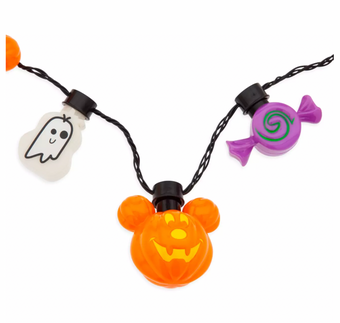 Disney Halloween Mickey Jack-o'-Lanterns ghosts Candy Light Up Necklace New