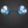 Disney Christmas Holiday Mickey Snowflake Balloon Light-Up Ears Headband New