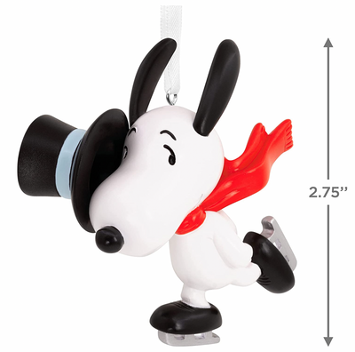 Hallmark 2022 Snoopy Skating Christmas Ornament New With Box