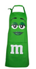 M&M's World Green Character Apron and Chef Hat Set for Adult New with Tag