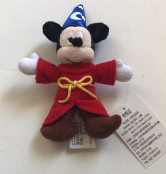 Disney Parks Shanghai Fantasia Mickey Sorcerer Mini Plush New with Tags