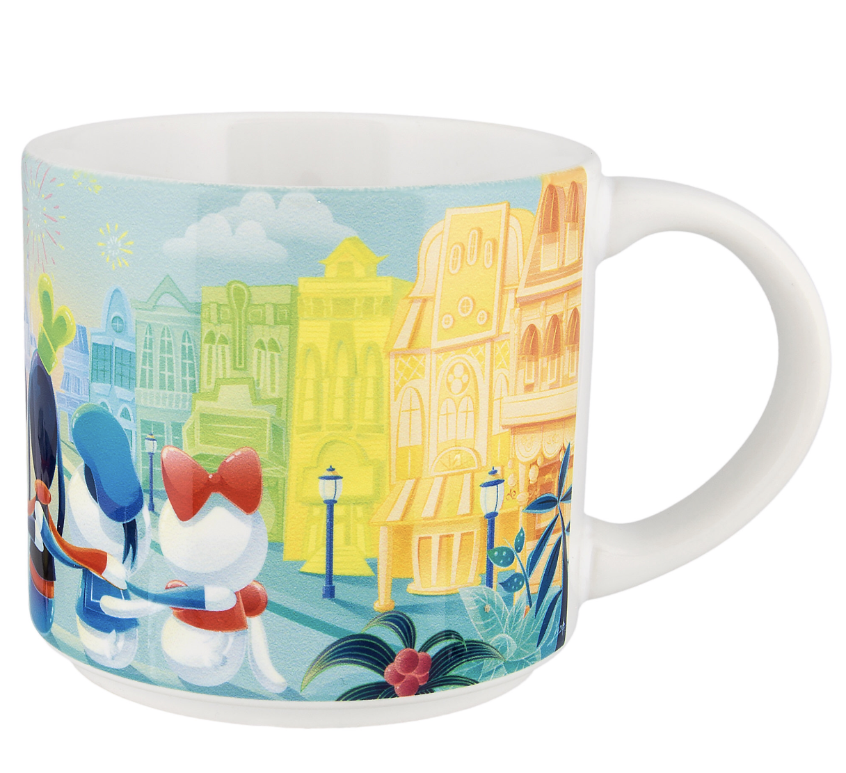 Disney Parks Magic on Main Street Mug by Fan Mickey Minnie Donald Daisy Goofy