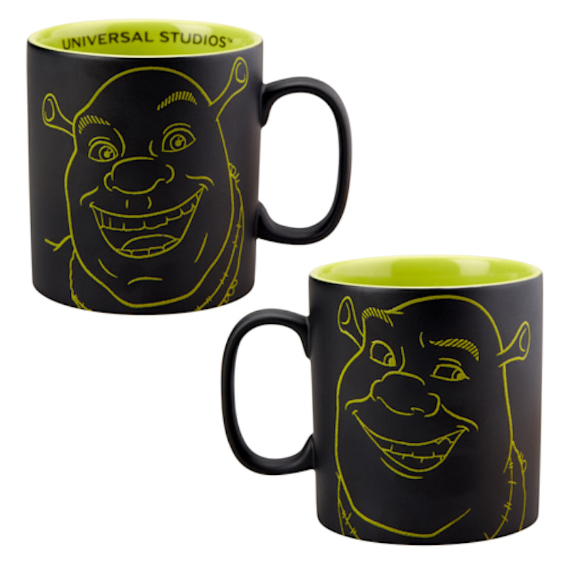 Universal Studios 4-D Shrek Big Face Ceramic Coffee Mug New