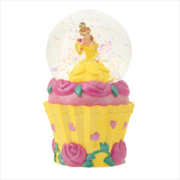 Disney Store Japan 25th Cinderella Belle Aurora Snow Globe Set New with Box