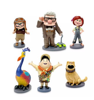 Disney Up Carl Ellie Dug Russell Kevin 6 Figure Play Set New with Box