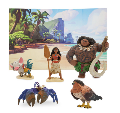 Disney Store Moana Fold-up Illustrated Play Mat Play Set New with Box