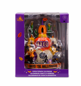 Disney Happy Halloween Mickey Minnie Figaro Countdown Calendar New with Box