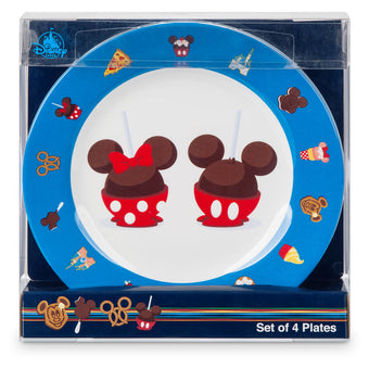 Disney Parks Food Icons Mickey and Friends Plate Set New with Box