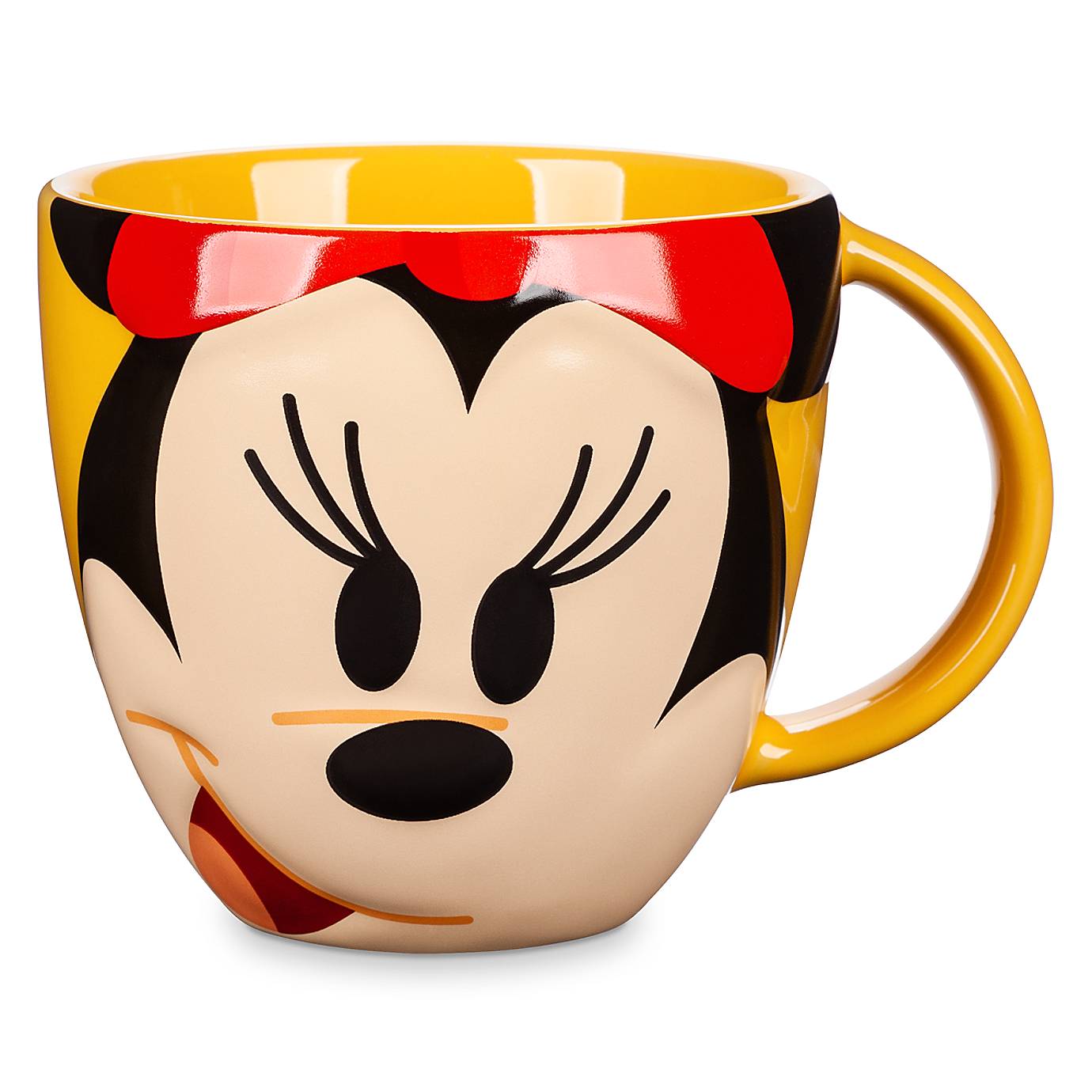 Disney Parks Mouse Ware Minnie Face 3D Ceramic Mug New