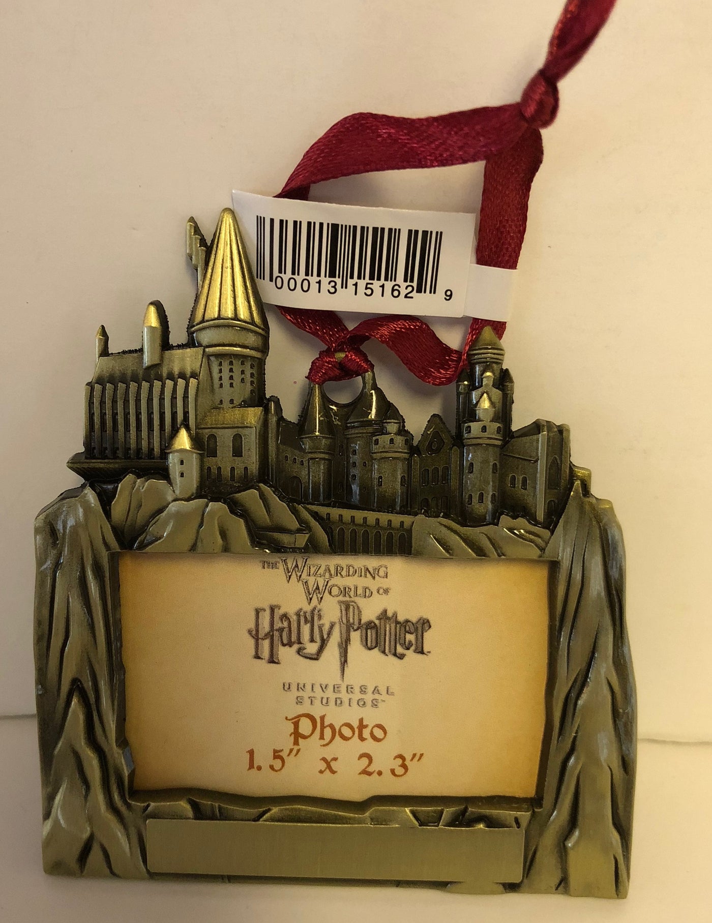 Universal Studios Harry Potter Hogwarts Metal Photo Frame Ornament New with Tags