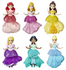 Disney Princess Collectibles Set of 6 Royal Clips Fashions Dolls New with Box