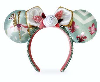 Disney Minnie The Main Attraction Ear Headband King Arthur Carrousel New