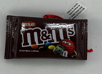M&M's World Chocolate Candy Bag Resin Christmas Ornament New with Tag