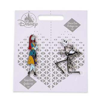 Disney Jack Skellington Sally Couples Pin Set Keep One Share One New with Card