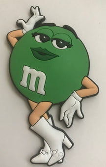 M&M's World Green Character PVC Magnet New