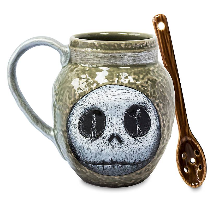 Disney The Nightmare Before Christmas Jack Deadly Night Shade Mug with Spoon New