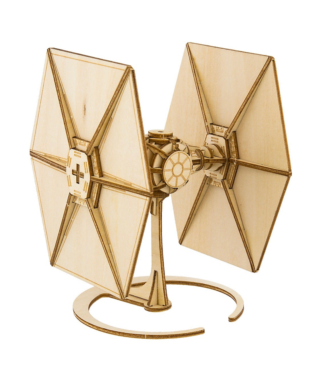 Disney Parks Star Wars TIE Fighter Book and 3D Wood Model Kit 3D New