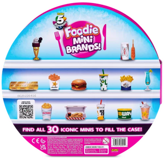 Zuru 5 Surprise Foodie Mini Brands Collectors Case with Minis Toy New with Box