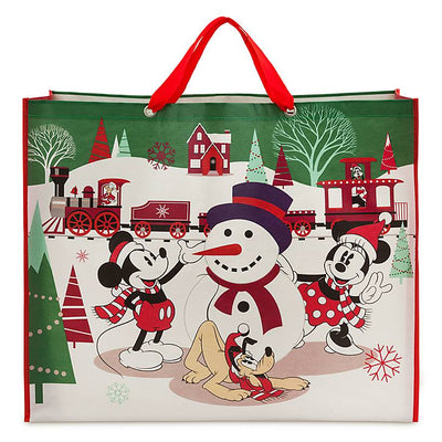 Disney Store Mickey and Friends Reusable Holiday Extra Large Tote New with Tags