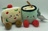 Hallmark Better Together Fruitcake and Eggnog Magnetic Plush New with Tag