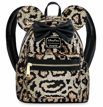 Disney Parks Minnie Mouse Mini Backpack Leopard Print Animal Kingdom New with Tag