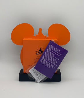 Disney Parks Mickey Pumpkin Halloween Light Up Tabletop Sign New with Tag