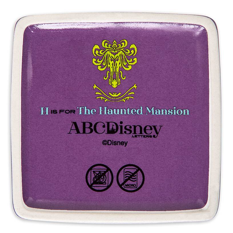 Disney Parks ABC Letters H is for Haunted Mansion Ceramic Trinket Box New