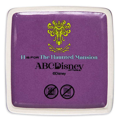 Disney Parks ABC Letters H is for Haunted Mansion Ceramic Trinket Box New