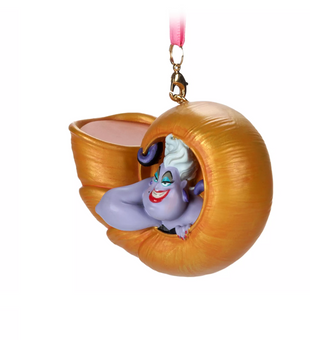 Disney Sketchbook The Little Mermaid Ursula Shell Christmas Ornament New w Tag