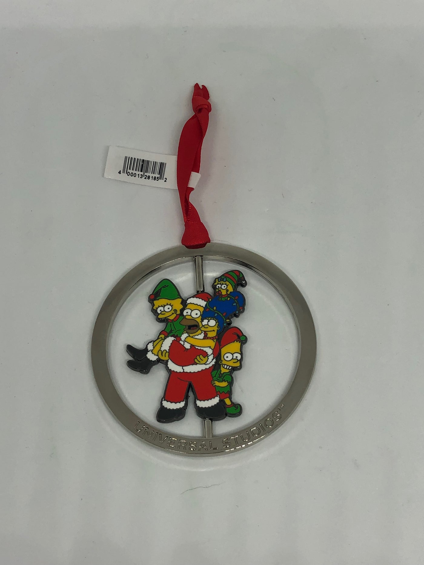 Universal Studios The Simpsons Santa Holiday Spinner Metal Ornament New with Tag