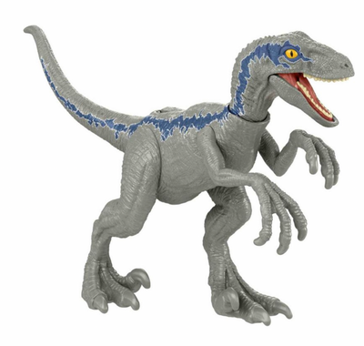Jurassic World: Dominion Ferocious Pack Velociraptor Blue Dinosaur Figure New