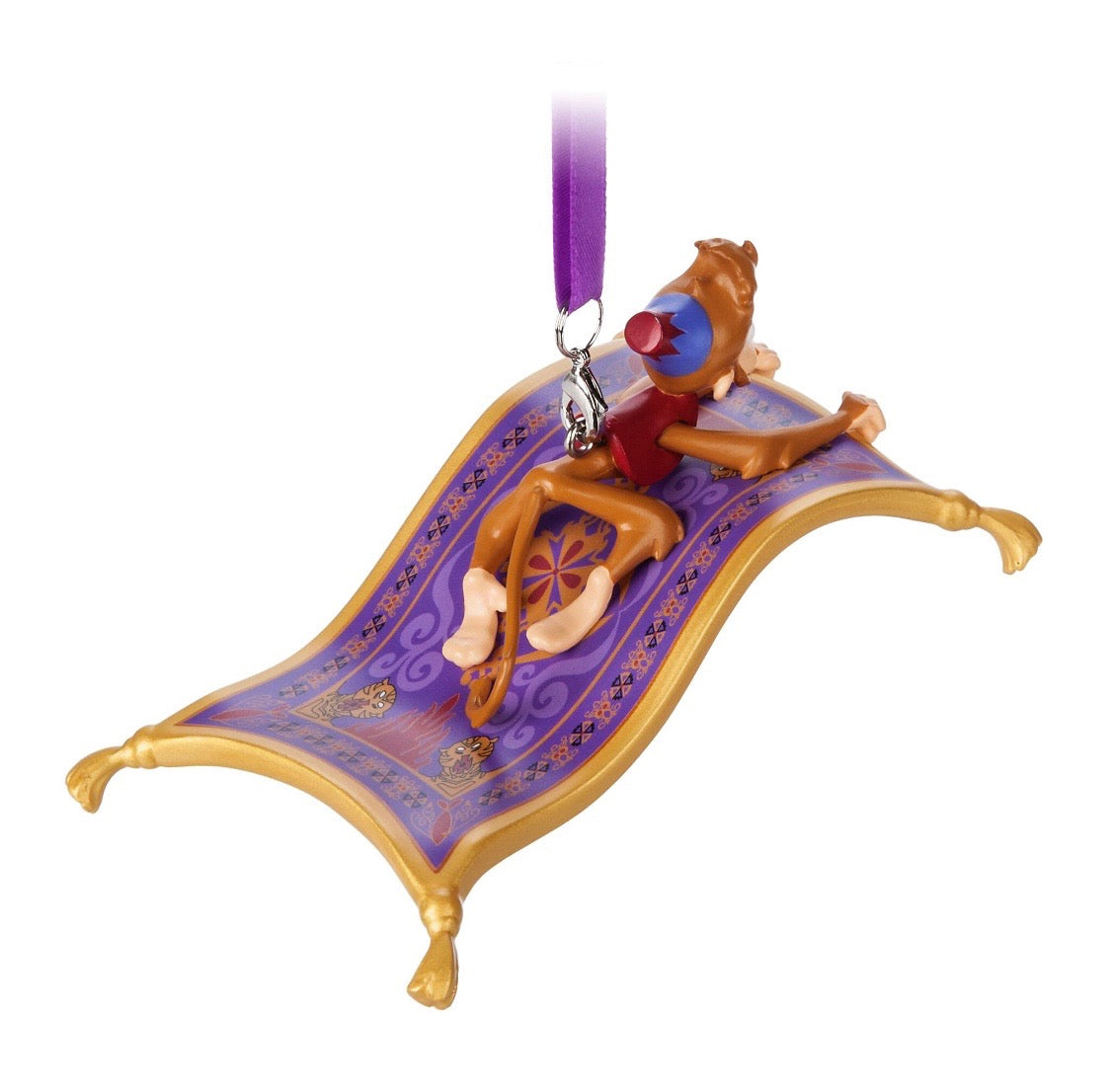 Disney Parks Abu and Magic Carpet from Aladdin Christmas Ornament New With Tags
