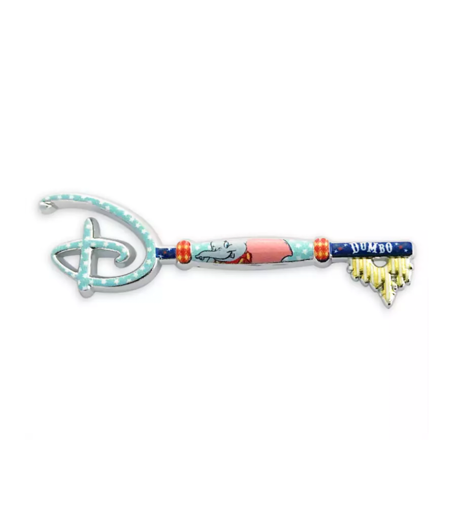 Disney 80th Anniversary Dumbo Collectible Key Pin Special Edition New with Card