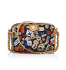 Las Vegas Life is a Game Dark Black Bag Crossbody Made in Italy Divo Diva New