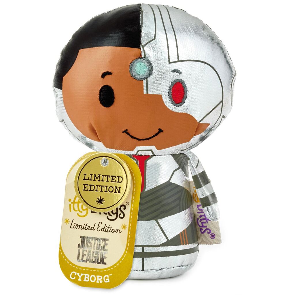 Hallmark Justice League Cyborg Limited Itty Bittys Plush New with Tag